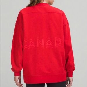 Lululemon Team Canada Perfectly Oversized Crew – Red | Size 6